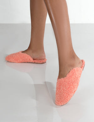 Ciao Pink Teddy Slip On Slippers
