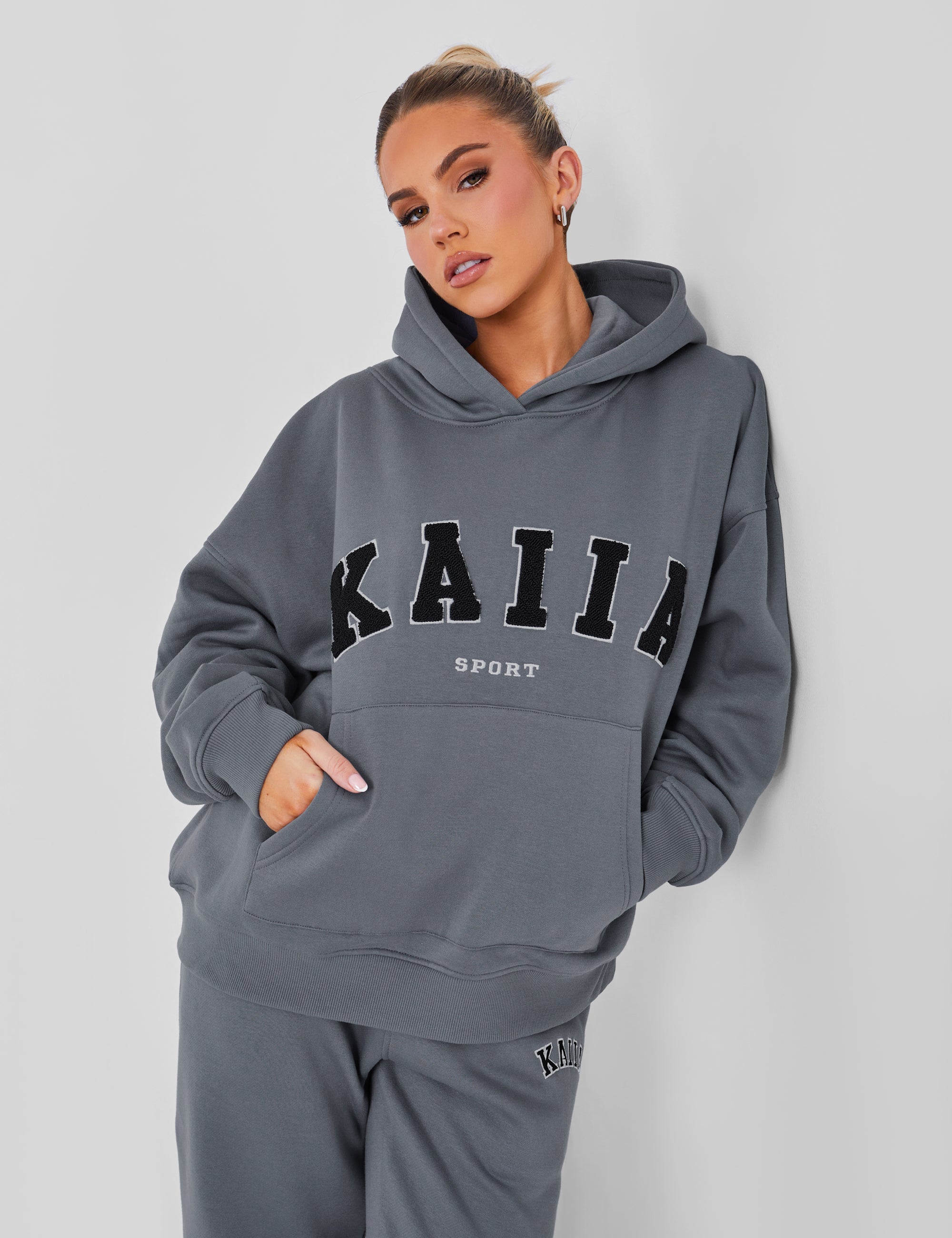 Grey 2025 sports hoodie