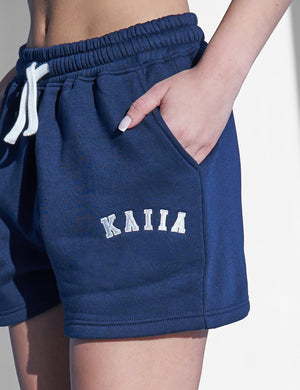 Kaiia Sweat Shorts Navy