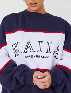 Kaiia Sport Oversized Sweatshirt in Navy