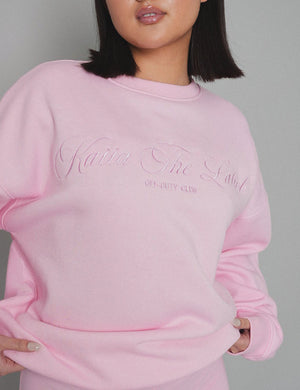 Kaiia the Label Logo Sweatshirt Pink