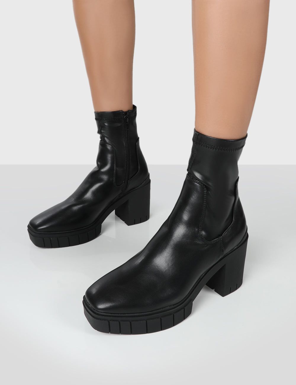 Carvela Black Suede Heeled Ankle Boots UK 6