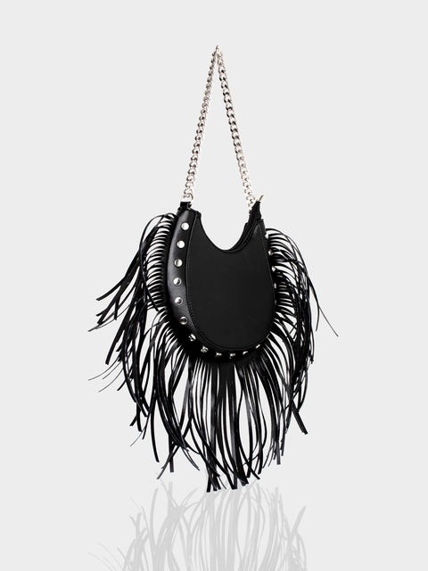 black shoulder bag