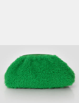 Compatible Green Teddy Clutch Bag