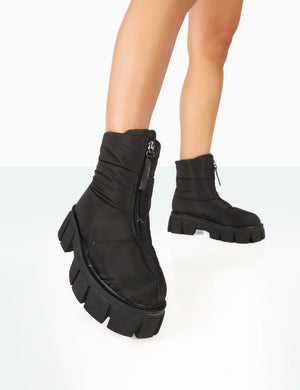 Brilliant Basics Women's Ankle Zip Boots - Beige