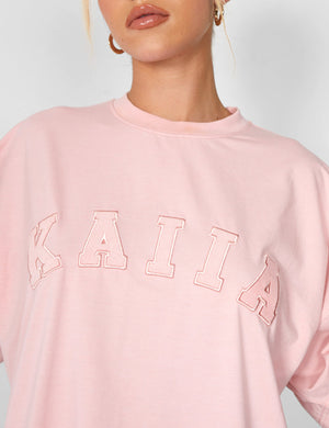 Kaiia Oversized T-shirt Soft Pink